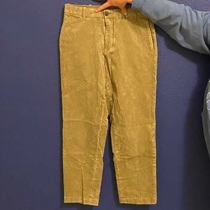 Beige UNIQLO Corduroy Pants